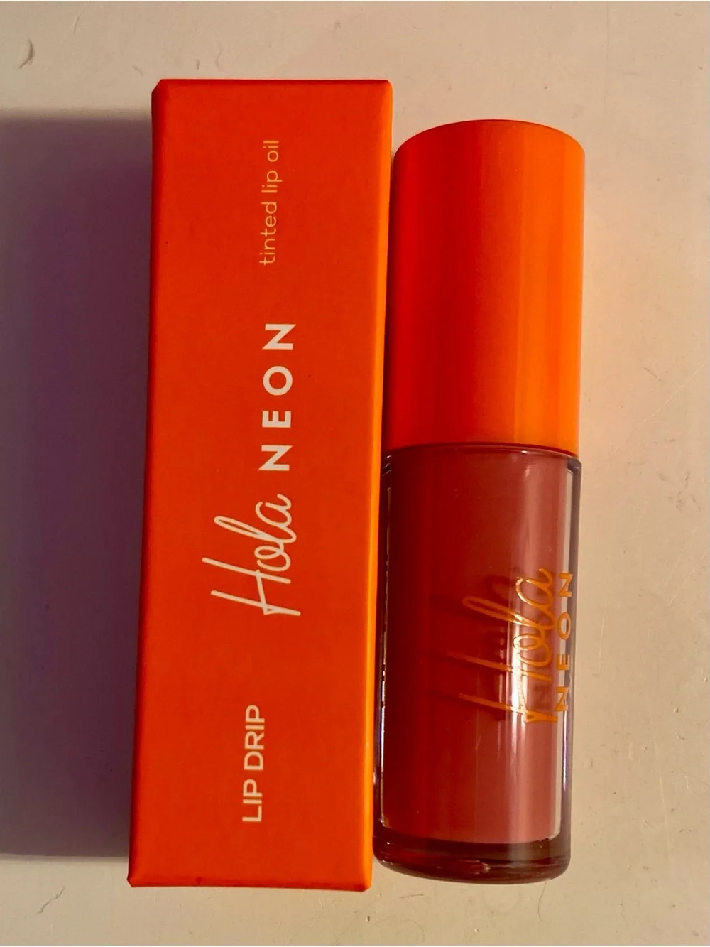 Hola Neon Lip Drip Tinted Lip Oil in “Gloss Me”